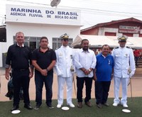 Cerimônia de troca de comando na Marinha de Boca do Acre