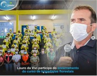 Louro da Vivi participa do encerramento do curso de brigadistas florestais